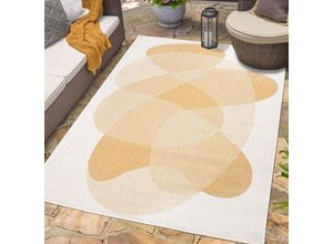 4262420649269 - Outdoorteppich CARPET CITY DUO RUG 5835 Teppiche Gr B L 160 cm x 230 cm 5 mm 1 St gelb Moderne Teppiche Wendeteppich Wetterfest In- & Outdoor Balkon Terrasse Wohnzimmer