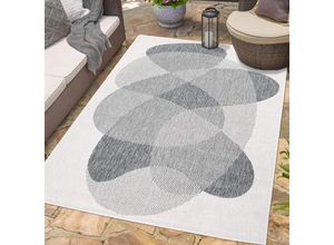 4262420649337 - Outdoorteppich CARPET CITY DUO RUG 5835 Teppiche Gr B L 200 cm x 290 cm 5 mm 1 St grau Moderne Teppiche Wendeteppich Wetterfest In- & Outdoor Balkon Terrasse Wohnzimmer