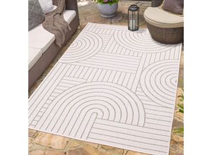 4262420649382 - Outdoorteppich CARPET CITY DUO RUG 5842 Teppiche Gr B L 160 cm x 230 cm 5 mm 1 St beige (creme) Moderne Teppiche