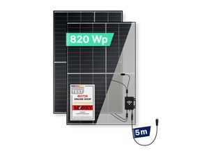 4262428843713 - priwatt Balkonkraftwerk 820Wp 800W - steckerfertig - WiFi - priBasic Duo