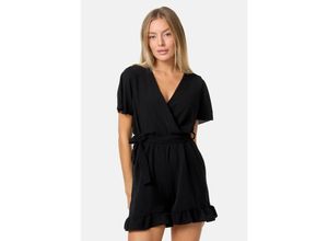 4262429950106 - PM SELECTED Damen Playsuit Wickeloptik Jumpsuit Kurzoverall PM28