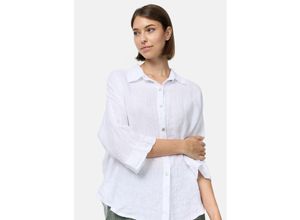 4262429951493 - PM SELECTED Damen Elegante Business Leinenbluse im Hemdblusenstil in Einheitsgröße PM51