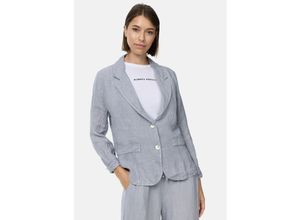 4262429951523 - PM SELECTED Damen Edler Leinen Kurzblazer Business Blazer mit Reverskragen in Einheitsgröße PM53