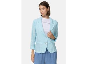 4262429951530 - PM SELECTED Damen Edler Leinen Kurzblazer Business Blazer mit Reverskragen in Einheitsgröße PM53