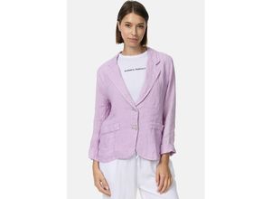 4262429951578 - PM SELECTED Damen Edler Leinen Kurzblazer Business Blazer mit Reverskragen in Einheitsgröße PM53