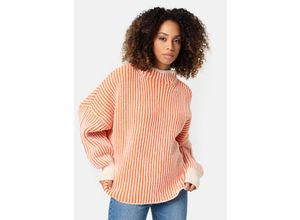 4262429952292 - PM SELECTED Damen Warmer Strickpullover mit Streifen in Einheitsgröße PM65