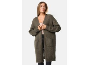 4262429952612 - PM SELECTED Damen Warme Strickjacke Cardigan mit Taschen in Einheitsgröße PM69