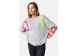 4262429952650 - PM SELECTED Damen Trendiger Baumwolle Pullover im 80ies Style in Einheitsgröße PM71