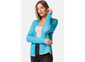 4262429952834 - PM SELECTED Damen Auffallende Strickjacke Cardigan in Kontrastfarben in Einheitsgröße PM75