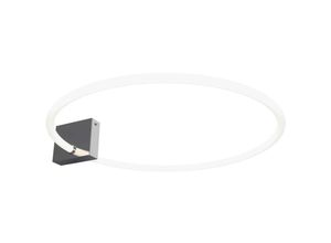 4262431050061 - - Deckenleuchte Wohnzimmerleuchte Designlampe led Ring-Optik chrom Metall weiß