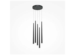 4262431050627 - Hängeleuchte Esszimmerlampe Pendelleuchte led 5 Flammig schwarz Aluminium