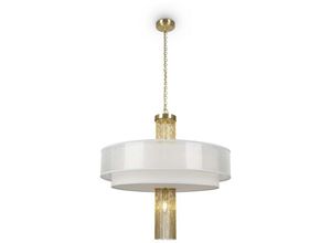 4262431051013 - - Pendelleuchte Hängelampe Deckenlampe Esszimmerleuchte Edelstahl Gold d 68 cm