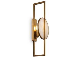 4262431051280 - - Wandleuchte Wandlampe Flurlampe Schlafzimmerleuchte Metall Gold h 48 cm