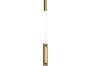 4262431051761 - - Pendellampe Hängelampe Esstischleuchte messing led Wohnzimmerlampe Alu h 136 cm