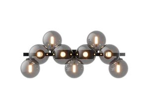 4262431052348 - Wandleuchte Wandlampe Flurlampe Schlafzimmerlampe Schwarz 9-Flammig l 66 cm