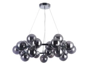 4262431052751 - - Pendelleuchte Hängelampe Deckenleuchte Esszimmerlampe Chrom Rauchig d 69 cm