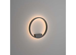 4262431052980 - - Wandlampe Wandleuchte Wohnzimmerlampe schwarz led Ring Design d 40 cm