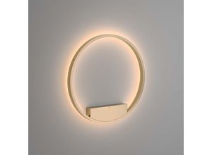 4262431053017 - Wandlampe Wandleuchte Wohnzimmerlampe messing LED Ring Schlafzimmerlampe H 60 cm