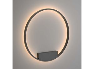 4262431053024 - Wandlampe Wandleuchte Wohnzimmerlampe led Ring Design Flurlampe schwarz h 80 cm