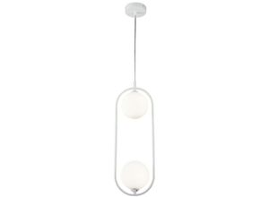 4262431054274 - - Pendellampe Pendelleuchte Hängelampe Hängeleuchte Esszimmerlampe Glas weiß matt