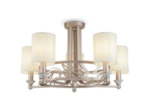 4262431056247 - - Pendelleuchte Kronleuchter Deckenlampe Deckenleuchte Metall creme goldfarben