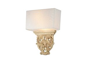 4262431056469 - Wandlampe Wandleuchte Wohnzimmerlampe Holzlampe Leinen Holz beige E14 h 41cm