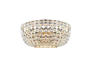 4262431056667 - - Deckenlampe Deckenleuchte Kristallleuchte Wohnzimmerlampe Metall gold b 255cm