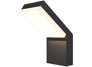 4262431057596 - Wandleuchte Außenleuchte LED Wandlampe Alu Schwarz Eingangsleuchte H 22 cm