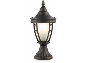 4262431057886 - - Außenlampe Wegelampe Stehleuchte Sockelleuchte Terrassenlampe Gartenleuchte Metall schwarz IP44 Wetterfest E27 h 405 cm