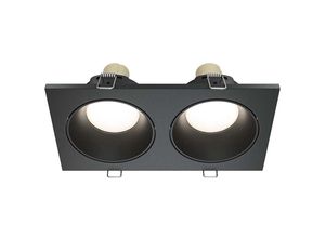 4262431066581 - - Einbauleuchte Deckenlampe Esszimmerleuchte 2 flammig IP65 schwarz l 17 cm