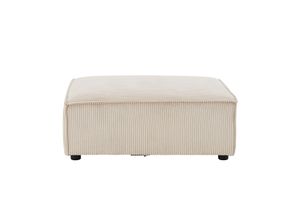 4262437180380 - modulares Sofa Domas in Cord Beige - Ottomane - individuell kombinierbar