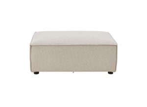 4262437180472 - modulares Sofa Domas in Stoff Beige - Ottomane - individuell kombinierbar