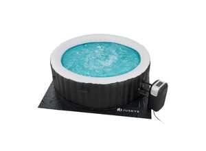 4262437181677 - Whirlpool Palmira für bis zu 6 Personen - Outdoor Indoor Pool aufblasbar - rund - Schwarz 4262437181677 - Whirlpool Palmira für bis zu 6 Personen - Outdoor Indoor Pool aufblasbar - rund - Schwarz