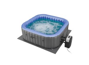 4262437181721 - Whirlpool Palmira für bis zu 6 Personen - Outdoor Indoor Pool aufblasbar - eckig - Grau