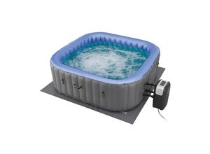 4262437181745 - Whirlpool Palmira für 6 Personen - Outdoor Indoor Pool aufblasbar eckig & LED - Grau