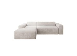 4262437182247 - Sofa Vals Links mit PESO Stoff - Ecksofa Couch Wohnzimmer modern Sitzfläche - Beige