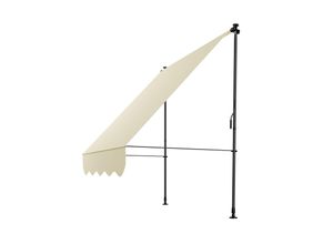 4262437183671 - Klemmmarkise Kapstadt 150x120 cm - Höhenverstellbar ohne Bohren wasserabweisend - Beige