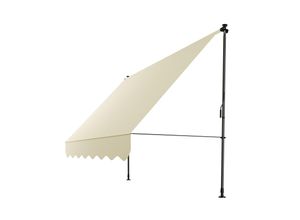 4262437183718 - Klemmmarkise Kapstadt 250x120 cm - Höhenverstellbar ohne Bohren wasserabweisend - Beige