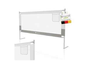 4262437183886 - Baby Bettgitter Jaron 180 cm - höhenverstellbar kombinierbar - Bett Rausfallschutz - Grau 4262437183886 - Baby Bettgitter Jaron 180 cm - höhenverstellbar kombinierbar - Bett Rausfallschutz - Grau