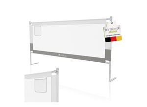 4262437183909 - Baby Bettgitter Jaron 200 cm - höhenverstellbar kombinierbar - Bett Rausfallschutz - Grau 4262437183909 - Baby Bettgitter Jaron 200 cm - höhenverstellbar kombinierbar - Bett Rausfallschutz - Grau