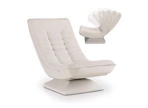 4262437183916 - Relaxsessel Korsika - ergonomisch 360° drehbar 5-lagige Polsterung klappbar - Cord Beige