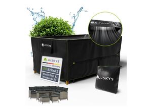 4262437184296 - Gartenmöbel Abdeckplane 180 x 120 x 75 cm - winterfest wasserdicht UV-Schutz Schutzhülle