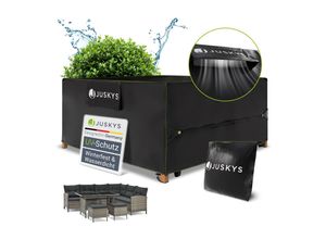 4262437184319 - Gartenmöbel Abdeckplane 200 x 200 x 90 cm - winterfest wasserdicht UV-Schutz Schutzhülle
