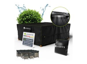 4262437184371 - Gartenmöbel Abdeckplane 250 x 210 x 90 cm - winterfest wasserdicht UV-Schutz Schutzhülle