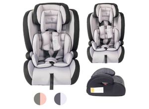 4262438450208 - Blijr Ivo plus grey black Autositz Kindersitz I-Size für Kinder zwischen 76 und 150 cm Körpergröße