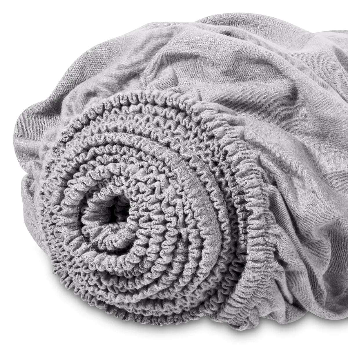 4262438554869 - Bambus Spannbettlaken Hellgrau   180-200 x 200-220 cm
