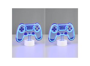 4262442794442 - 2er SET Deko LED Tischleuchten Batterie- oder USB betrieben Höhe 18cm 4262442794442 - 2er SET Deko LED Tischleuchten Batterie- oder USB betrieben Höhe 18cm