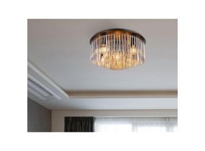 4262442796118 - Große led Deckenleuchte mit Rauchglas Stäben ø 50cm