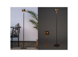 4262442797887 - SET Akku Stehlampe 120cm & Tischleuchte 36cm für Outdoor kabellos Rostoptik 4262442797887 - SET Akku Stehlampe 120cm & Tischleuchte 36cm für Outdoor kabellos Rostoptik