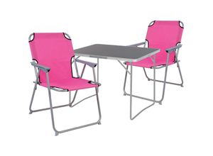 4262445852606 - - 3tlg Campingmöbel Set Pink-X35000200+2xMPO2600PI